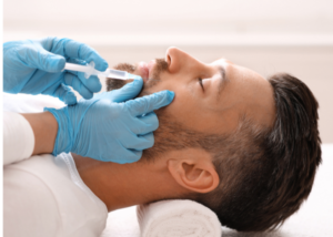 aesthetic injection around the mouth